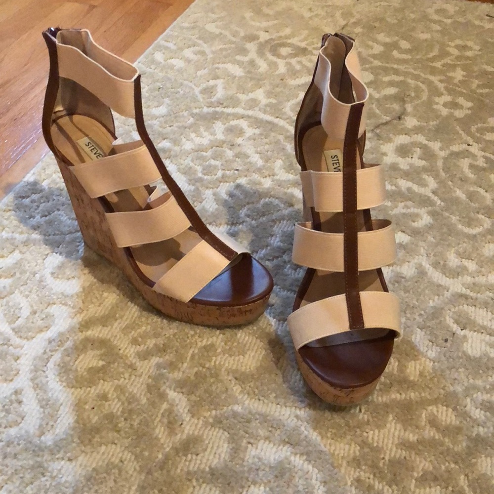 Strappy wedges